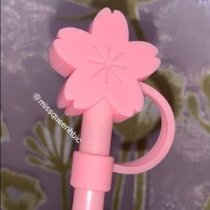 🌸Pink Flower Straw Topper for Tumblers🌸